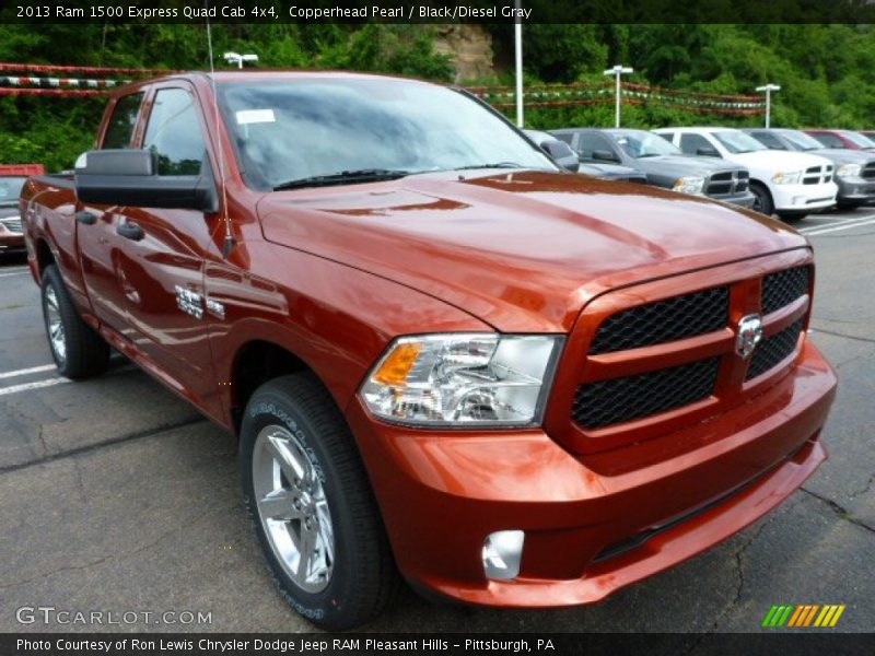 Copperhead Pearl / Black/Diesel Gray 2013 Ram 1500 Express Quad Cab 4x4