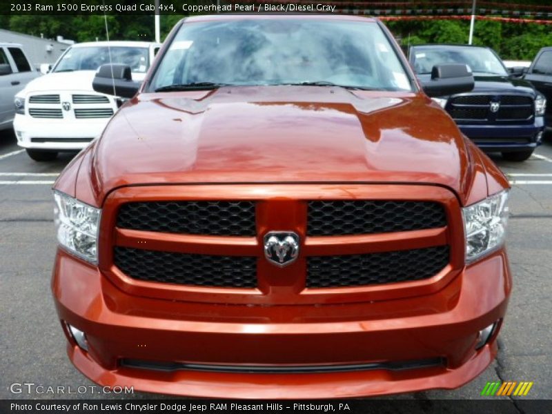 Copperhead Pearl / Black/Diesel Gray 2013 Ram 1500 Express Quad Cab 4x4