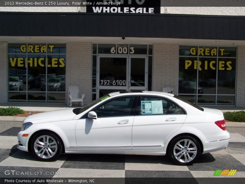 Polar White / Almond Beige 2013 Mercedes-Benz C 250 Luxury