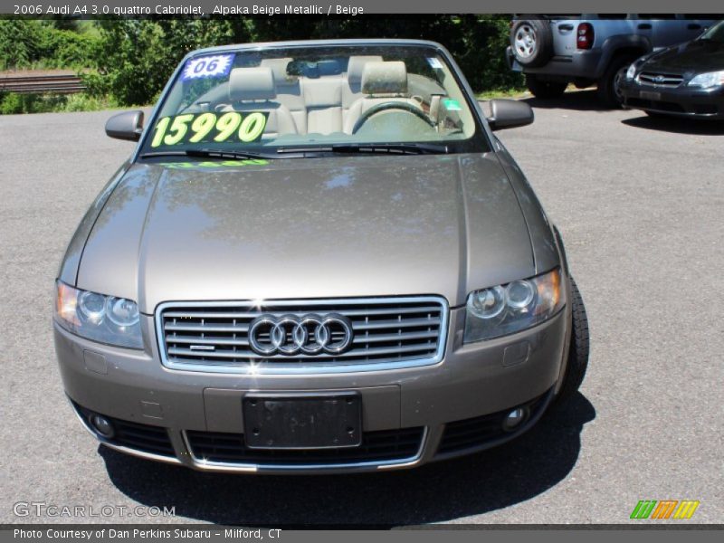 Alpaka Beige Metallic / Beige 2006 Audi A4 3.0 quattro Cabriolet