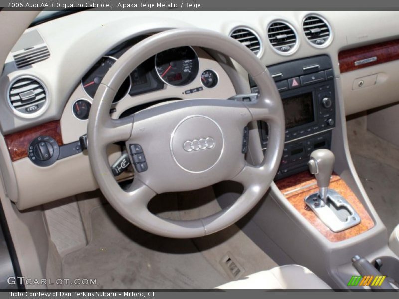 Alpaka Beige Metallic / Beige 2006 Audi A4 3.0 quattro Cabriolet