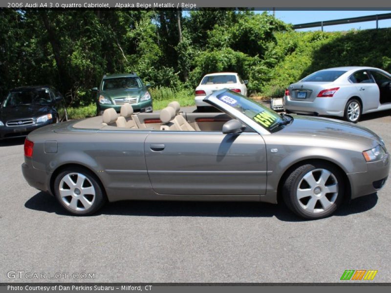 Alpaka Beige Metallic / Beige 2006 Audi A4 3.0 quattro Cabriolet