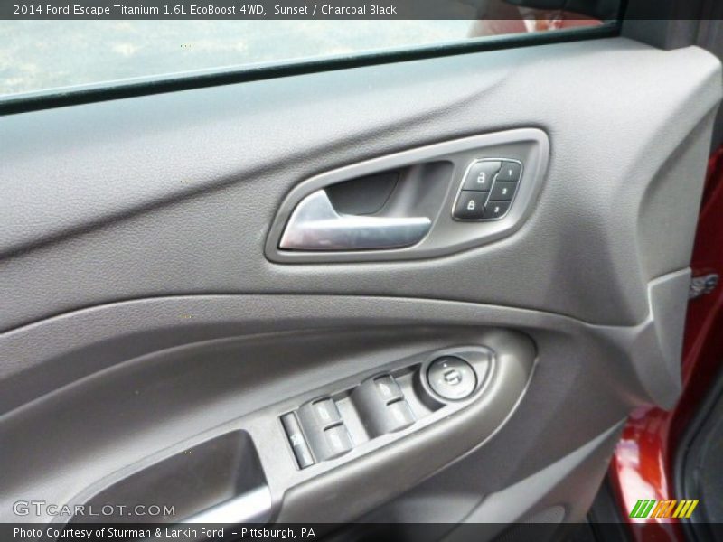 Sunset / Charcoal Black 2014 Ford Escape Titanium 1.6L EcoBoost 4WD
