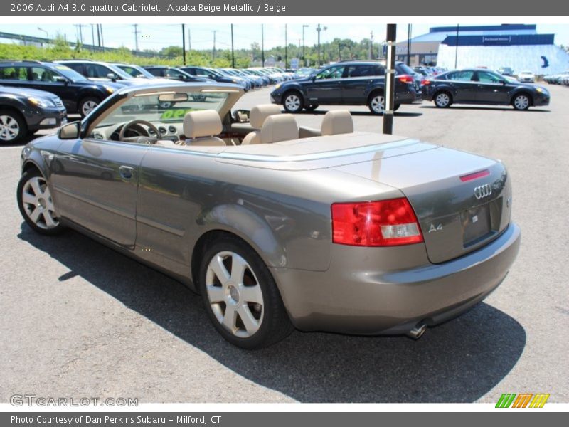 Alpaka Beige Metallic / Beige 2006 Audi A4 3.0 quattro Cabriolet