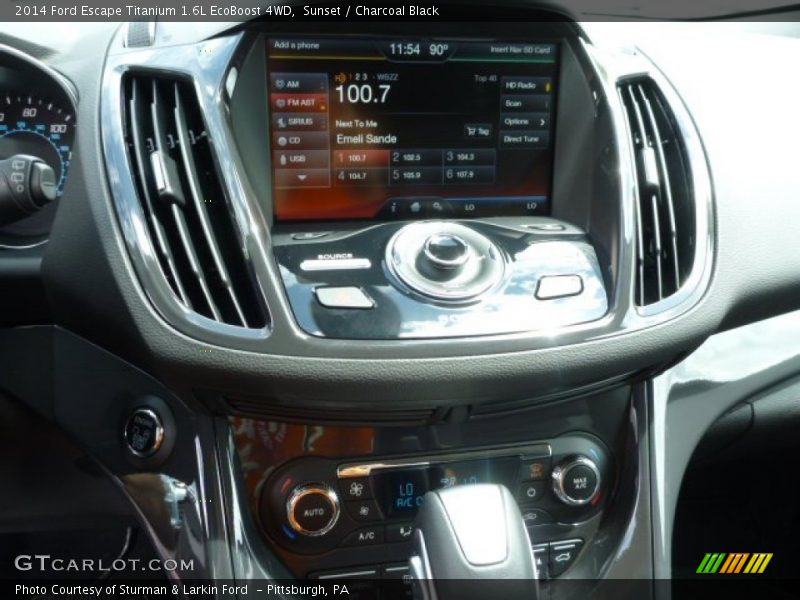 Sunset / Charcoal Black 2014 Ford Escape Titanium 1.6L EcoBoost 4WD