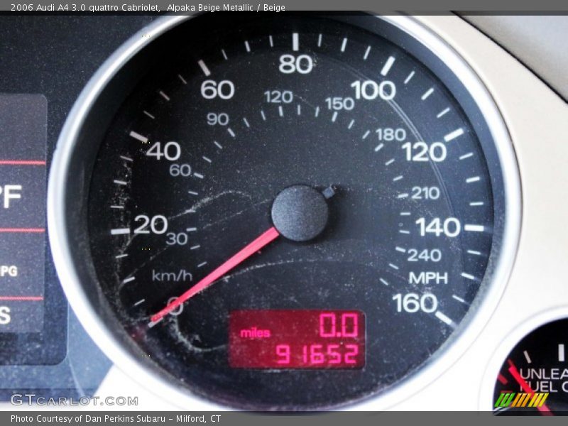 Alpaka Beige Metallic / Beige 2006 Audi A4 3.0 quattro Cabriolet