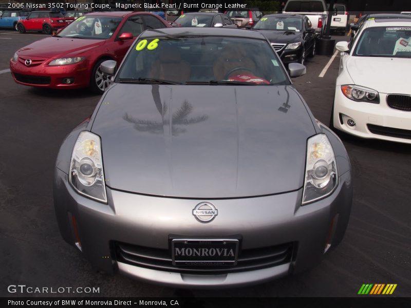 Magnetic Black Pearl / Burnt Orange Leather 2006 Nissan 350Z Touring Coupe