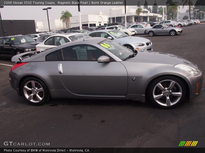 Magnetic Black Pearl / Burnt Orange Leather 2006 Nissan 350Z Touring Coupe