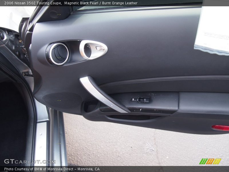 Magnetic Black Pearl / Burnt Orange Leather 2006 Nissan 350Z Touring Coupe