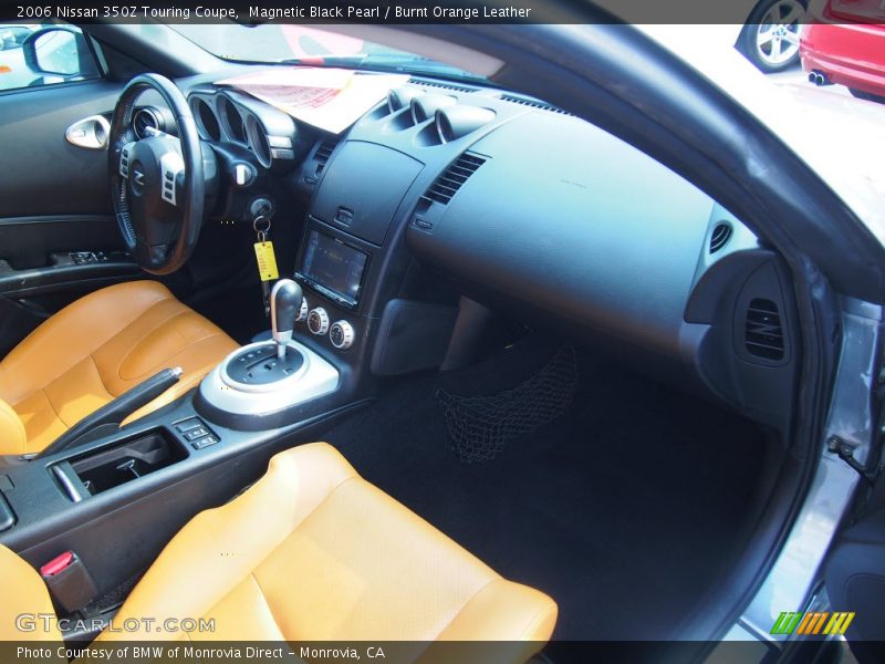 Magnetic Black Pearl / Burnt Orange Leather 2006 Nissan 350Z Touring Coupe