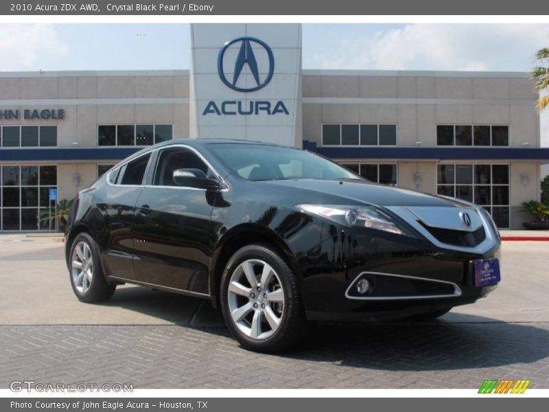 Crystal Black Pearl / Ebony 2010 Acura ZDX AWD