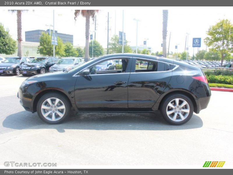 Crystal Black Pearl / Ebony 2010 Acura ZDX AWD