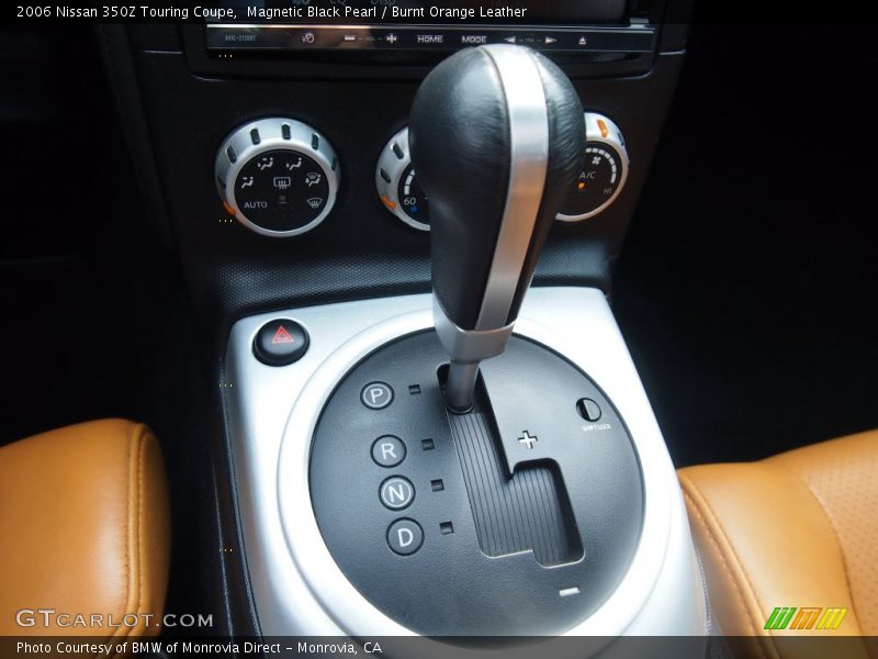 Magnetic Black Pearl / Burnt Orange Leather 2006 Nissan 350Z Touring Coupe