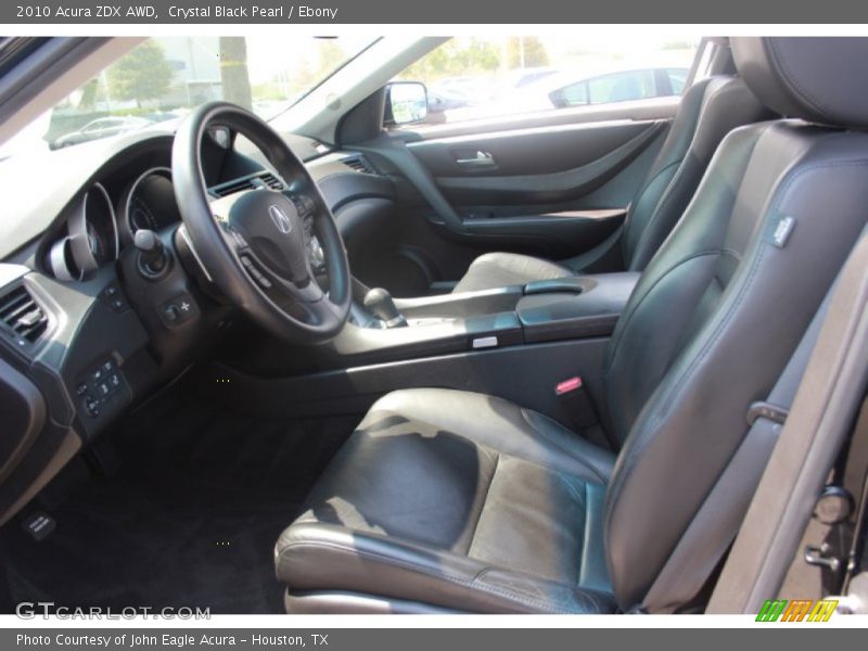 Crystal Black Pearl / Ebony 2010 Acura ZDX AWD