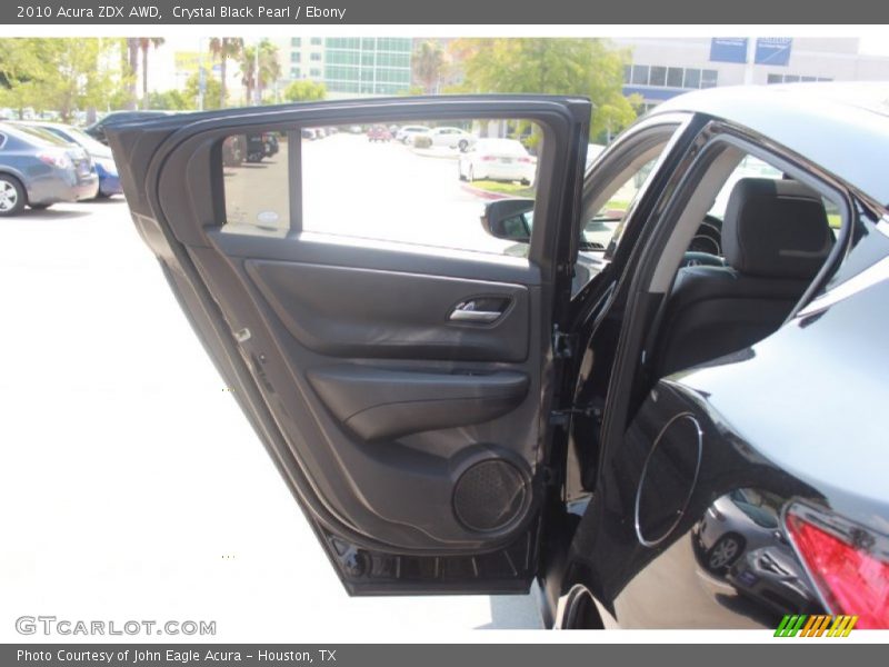 Crystal Black Pearl / Ebony 2010 Acura ZDX AWD
