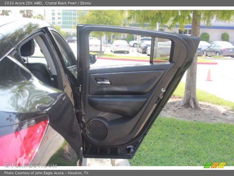 Crystal Black Pearl / Ebony 2010 Acura ZDX AWD