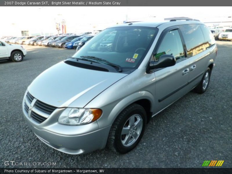 Bright Silver Metallic / Medium Slate Gray 2007 Dodge Caravan SXT