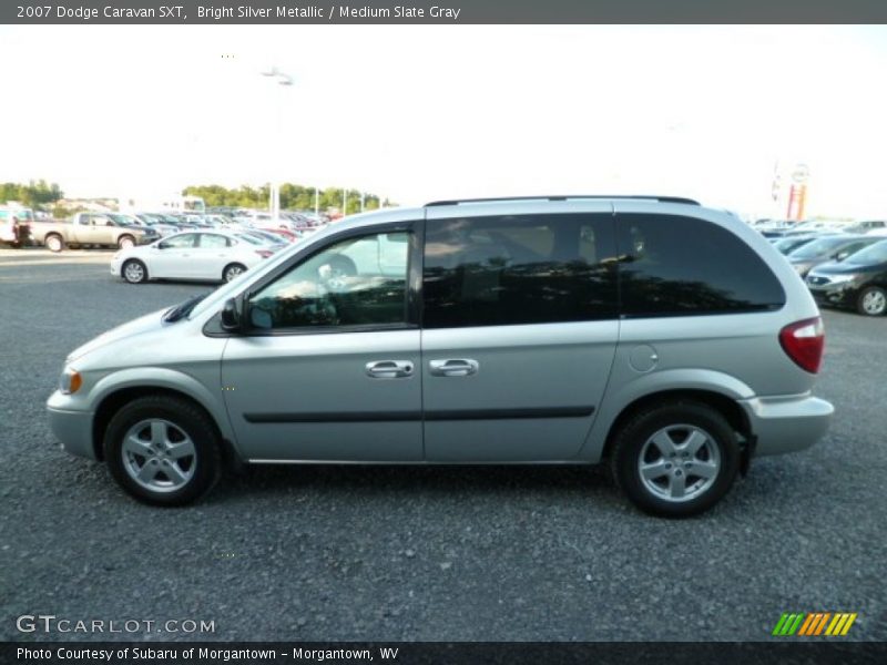 Bright Silver Metallic / Medium Slate Gray 2007 Dodge Caravan SXT