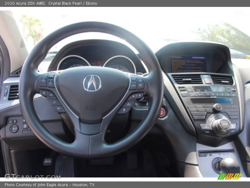 Crystal Black Pearl / Ebony 2010 Acura ZDX AWD