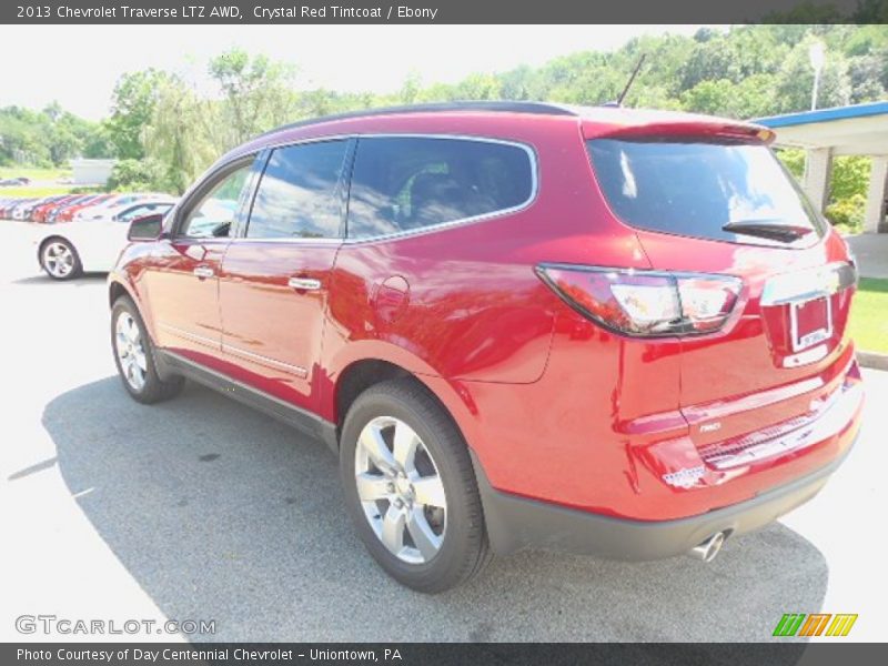 Crystal Red Tintcoat / Ebony 2013 Chevrolet Traverse LTZ AWD