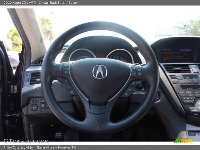 Crystal Black Pearl / Ebony 2010 Acura ZDX AWD