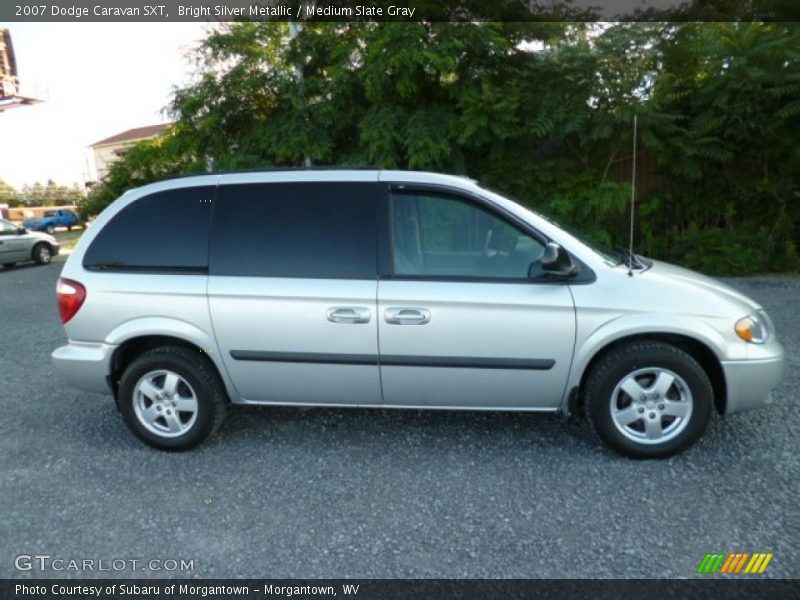 Bright Silver Metallic / Medium Slate Gray 2007 Dodge Caravan SXT