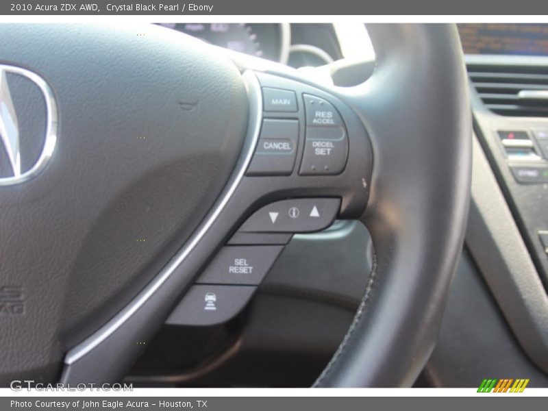 Crystal Black Pearl / Ebony 2010 Acura ZDX AWD