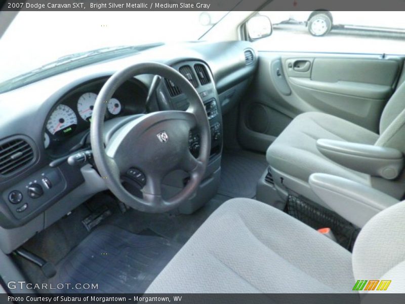Bright Silver Metallic / Medium Slate Gray 2007 Dodge Caravan SXT