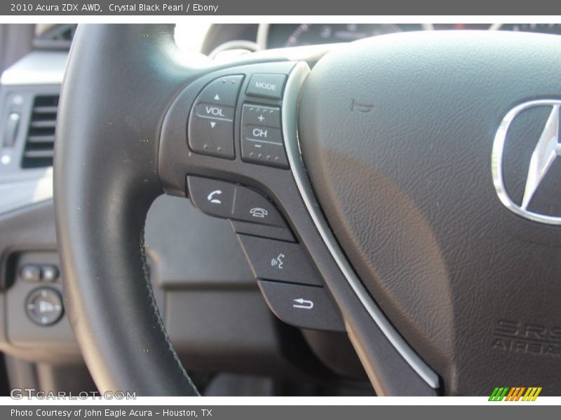 Crystal Black Pearl / Ebony 2010 Acura ZDX AWD