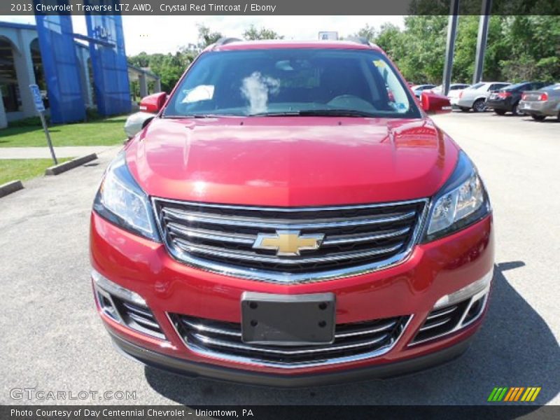 Crystal Red Tintcoat / Ebony 2013 Chevrolet Traverse LTZ AWD