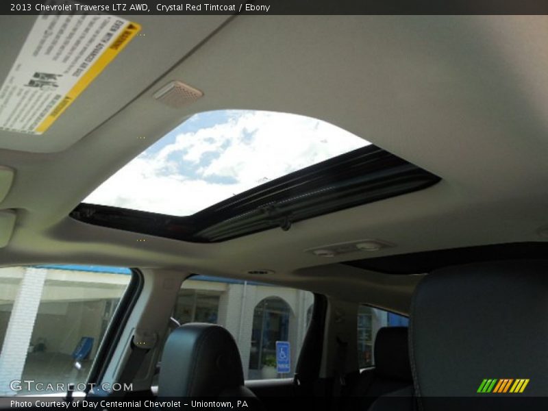 Crystal Red Tintcoat / Ebony 2013 Chevrolet Traverse LTZ AWD