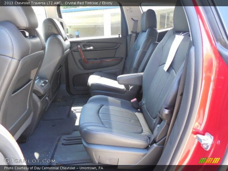 Crystal Red Tintcoat / Ebony 2013 Chevrolet Traverse LTZ AWD