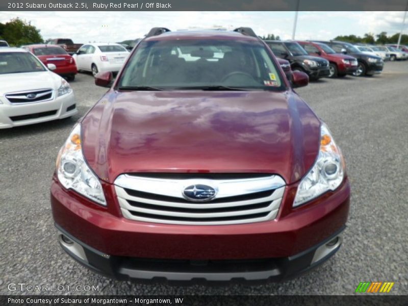 Ruby Red Pearl / Off Black 2012 Subaru Outback 2.5i