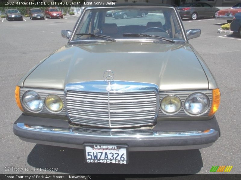 Light Ivory / Beige 1982 Mercedes-Benz E Class 240 D Sedan