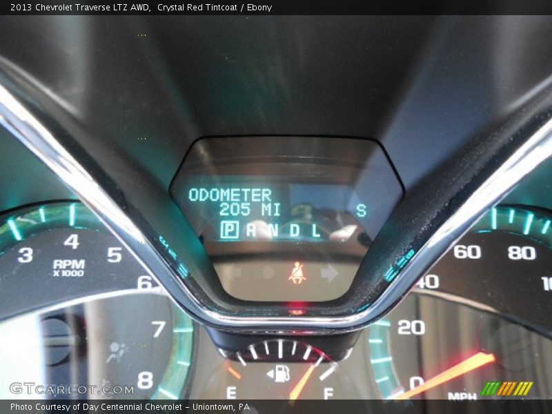 Crystal Red Tintcoat / Ebony 2013 Chevrolet Traverse LTZ AWD
