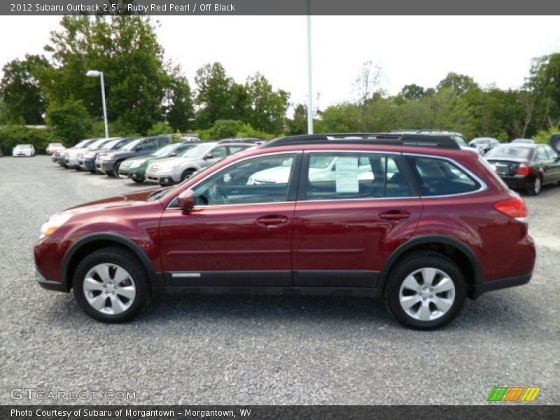 Ruby Red Pearl / Off Black 2012 Subaru Outback 2.5i