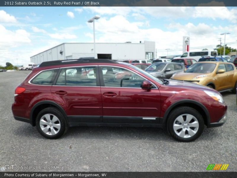 Ruby Red Pearl / Off Black 2012 Subaru Outback 2.5i