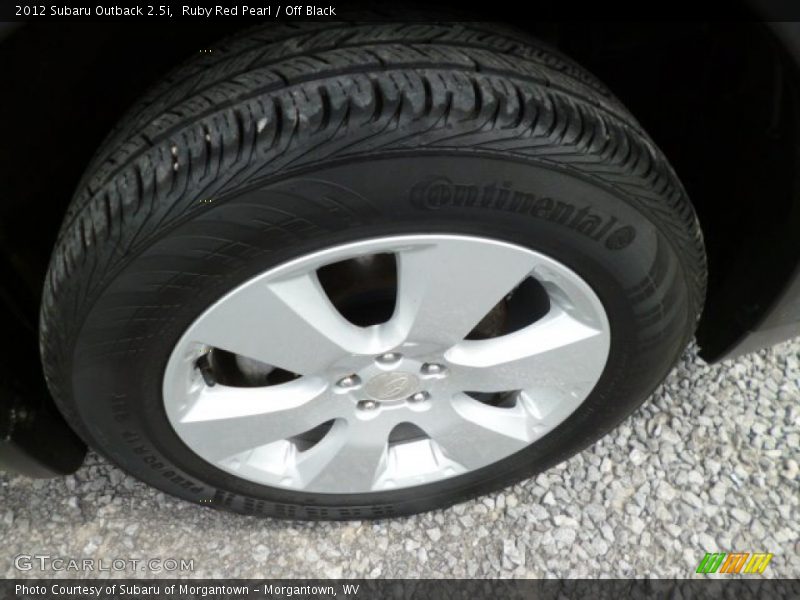 Ruby Red Pearl / Off Black 2012 Subaru Outback 2.5i
