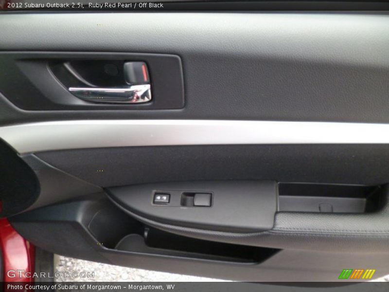 Ruby Red Pearl / Off Black 2012 Subaru Outback 2.5i