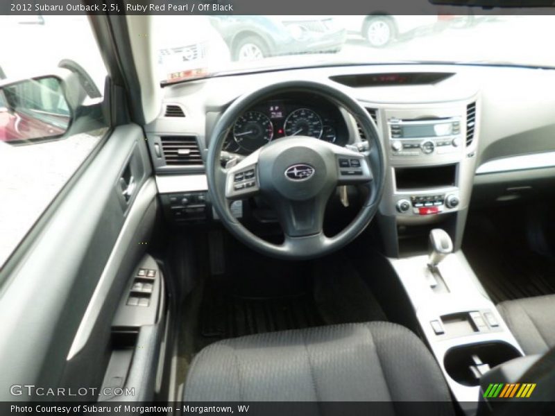 Ruby Red Pearl / Off Black 2012 Subaru Outback 2.5i