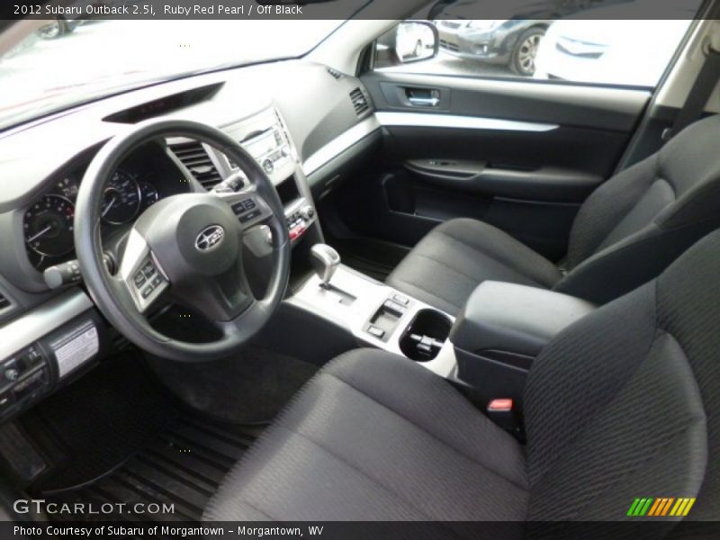 Ruby Red Pearl / Off Black 2012 Subaru Outback 2.5i