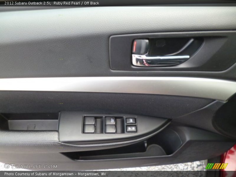 Ruby Red Pearl / Off Black 2012 Subaru Outback 2.5i