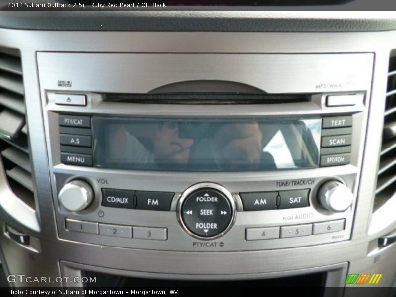 Ruby Red Pearl / Off Black 2012 Subaru Outback 2.5i