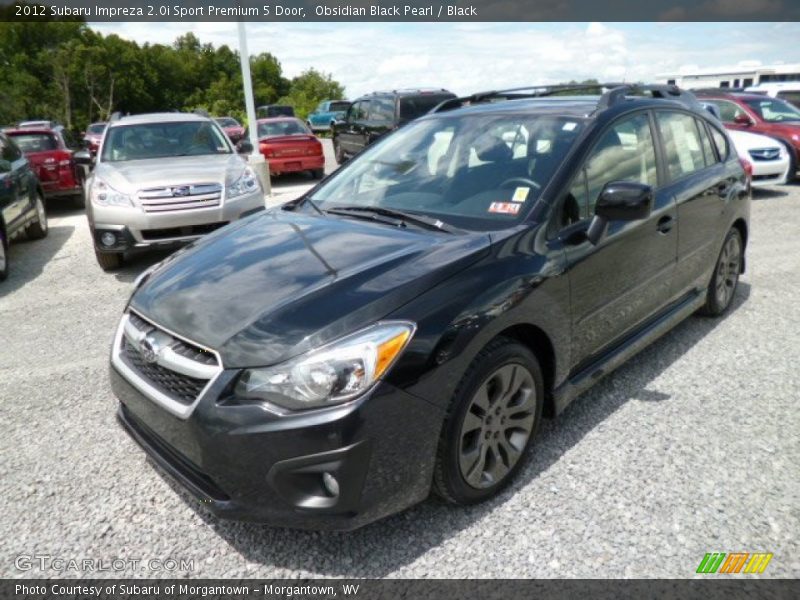 Obsidian Black Pearl / Black 2012 Subaru Impreza 2.0i Sport Premium 5 Door