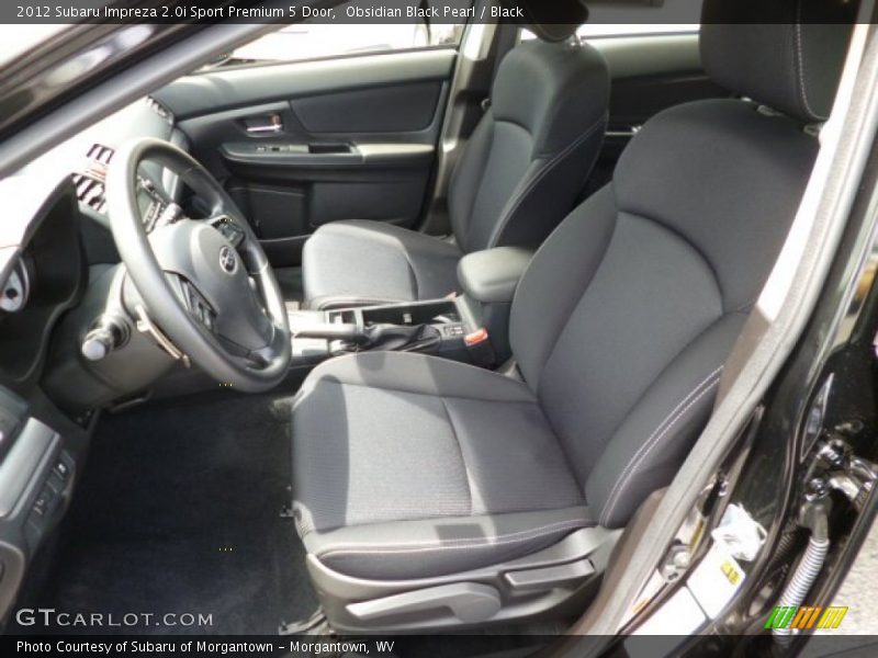 Obsidian Black Pearl / Black 2012 Subaru Impreza 2.0i Sport Premium 5 Door