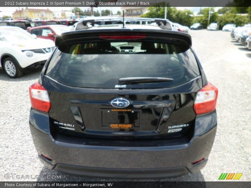 Obsidian Black Pearl / Black 2012 Subaru Impreza 2.0i Sport Premium 5 Door