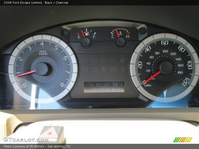 Black / Charcoal 2008 Ford Escape Limited
