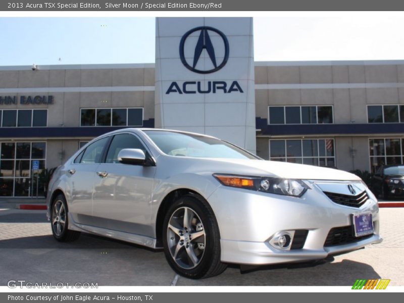 Silver Moon / Special Edition Ebony/Red 2013 Acura TSX Special Edition