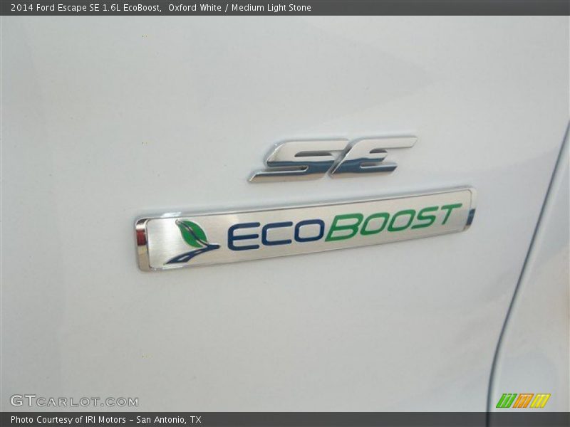Oxford White / Medium Light Stone 2014 Ford Escape SE 1.6L EcoBoost
