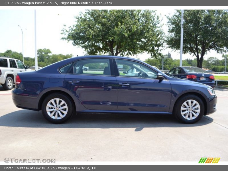 Night Blue Metallic / Titan Black 2012 Volkswagen Passat 2.5L S